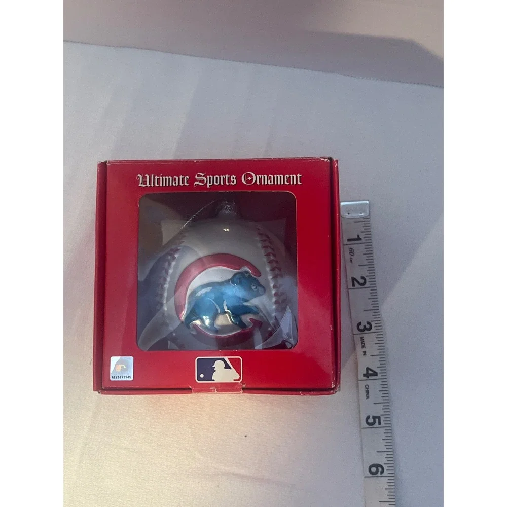 Scottish‎ Christmas Ultimate Sports Ornament Chicago Cubs Baseball Mouth Blown